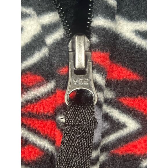 Jane Ashley Womens Multicolor Geometric Front Pockets Full Zip Vest Jacket Sz XL - Picture 9 of 11